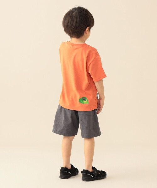 BEAMS mini(ビームスミニ)の「撥水 ナイロン ショートパンツ 2026SS(90~140cm)外遊び プチプラ 通園 通学(その他パンツ・キッズ・チャコールグレー/パープル・140/130/120/90/110/100)」の15枚目の写真