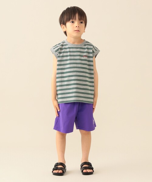 BEAMS mini(ビームスミニ)の「撥水 ナイロン ショートパンツ 2026SS(90~140cm)外遊び プチプラ 通園 通学(その他パンツ・キッズ・チャコールグレー/パープル・140/130/120/90/110/100)」の17枚目の写真