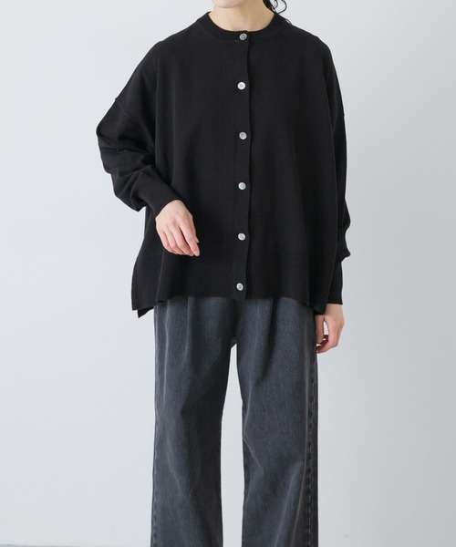 かぐれ（カグレ）の「ハイツイストコットンワイドカーディガン（カーディガン/ボレロ・レディース・ブラック/レッド/グレー・FREE）」の2枚目の写真