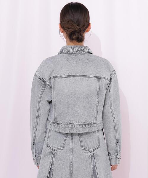 JILL by JILL STUART(ジルバイジルスチュアート)の「構築パネルデニムジャケット(デニムジャケット・レディース・ブルー/グレー・FREE)」の19枚目の写真