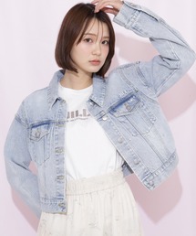 JILL by JILL STUART（ジルバイジルスチュアート）の「構築パネルデニムジャケット（デニムジャケット）」