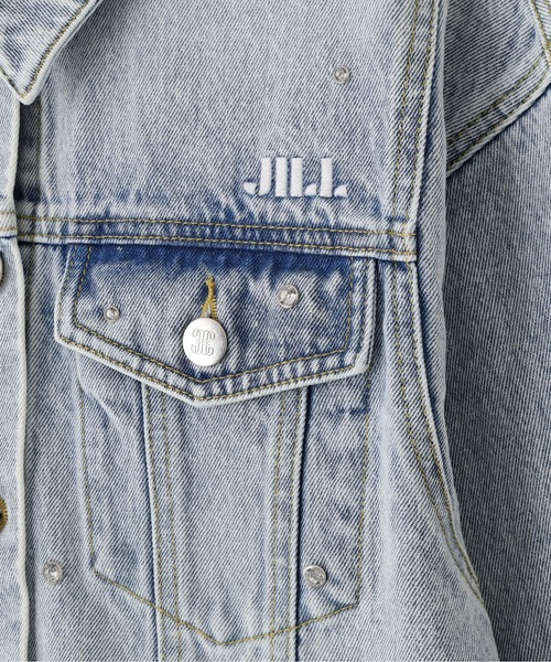 JILL by JILL STUART（ジルバイジルスチュアート）の「構築パネルデニムジャケット（デニムジャケット・レディース・ブルー/グレー・FREE）」の15枚目の写真