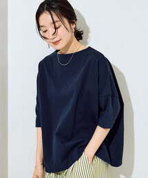 レディースのTシャツ/カットソー（ブルー・ネイビー/青色系・ボート