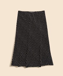 BROOKS BROTHERS（ブルックスブラザーズ）の「ビスコースクレープ　ドットプリント　Aライン　ミモレスカート（スカート）」