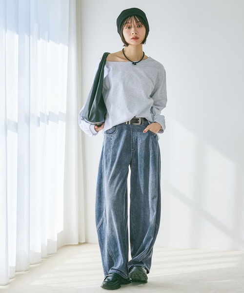 PAGEBOY（ページボーイ）の「サマービーニー（ニットキャップ/ビーニー・レディース・ブラック/ホワイト・FREE）」の4枚目の写真