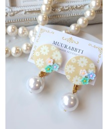 【MUURABBTI】可愛いお花のイヤリング(MA)