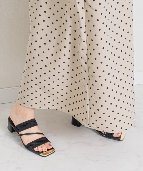 Bridget Birkin（ブリジットバーキン）の「【Bridget Birkin】トウアクセントニットサンダル(562015)（サンダル・レディース・ブラック/ベージュ/グレー・L/M/S）」の6枚目の写真