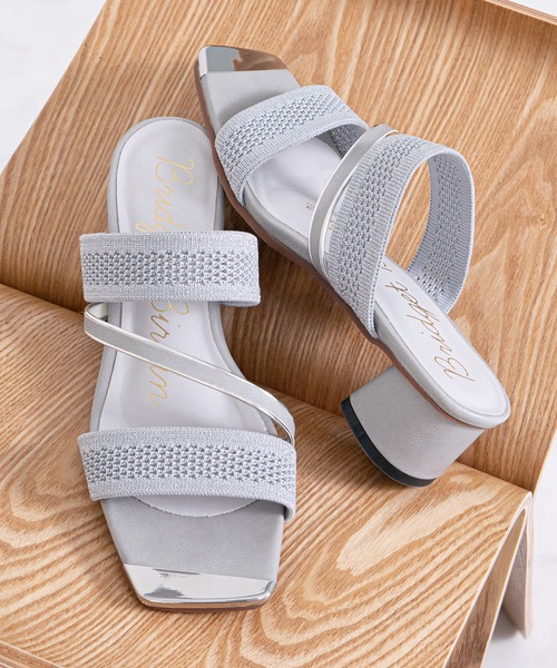 Bridget Birkin（ブリジットバーキン）の「【Bridget Birkin】トウアクセントニットサンダル(562015)（サンダル・レディース・ブラック/ベージュ/グレー・L/M/S）」の8枚目の写真