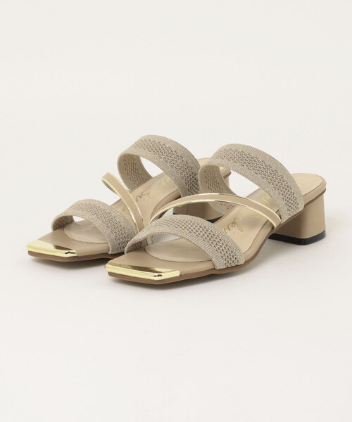 Bridget Birkin(ブリジットバーキン)の「【Bridget Birkin】トウアクセントニットサンダル(562015)(サンダル・レディース・ブラック/ベージュ/グレー・L/M/S)」の6枚目の写真