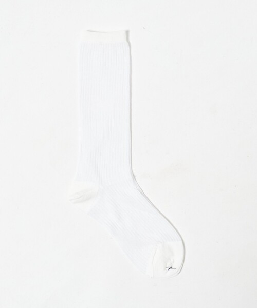 Steven Alan（スティーブンアラン）の「＜Steven Alan＞ハリヌキ ソックス（ソックス/靴下・レディース・オフホワイト/グレー系・FREE）」の2枚目の写真