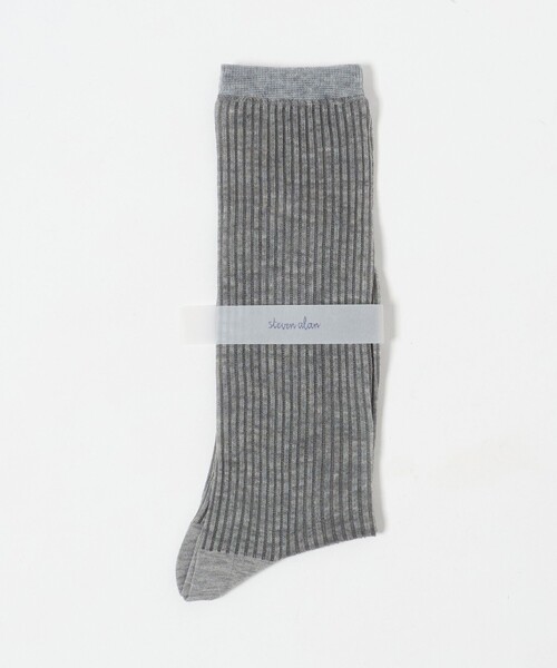 Steven Alan（スティーブンアラン）の「＜Steven Alan＞ハリヌキ ソックス（ソックス/靴下・レディース・オフホワイト/グレー系・FREE）」の4枚目の写真