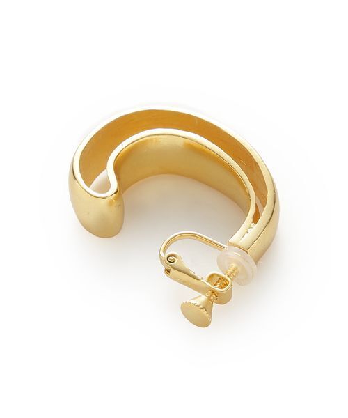 Mila Owen（ミラオーウェン）の「メタルドロップフープイヤリング（イヤリング・レディース・シルバー/ゴールド・F）」の8枚目の写真