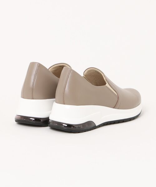 Pointer(shoes)(ポインター)の「【日本製・本革】4.5cmヒール スリッポンシューズ(スリッポン・レディース・グレー系その他/ブラック/ネイビー/ホワイト/グレイッシュベージュ・24.5cm/23cm/22.5cm/23.5cm/24cm)」の6枚目の写真
