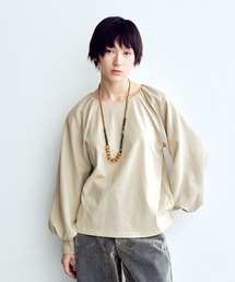 MEDE19F ブラウススリーブカットソートップス