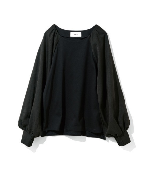 MEDE19F(メデジュウキュウ)の「MEDE19F ブラウススリーブカットソートップス(Tシャツ/カットソー・レディース・ブラック/ブラウン/ベージュ・L/M/LL)」の16枚目の写真
