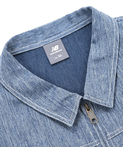 NEW BALANCE(ニューバランス)の「デニムライクスウィングトップジャケット(デニムジャケット・メンズ・ライトブルー・X-SMALL/SMALL/MEDIUM/LARGE/X-LARGE/XX-LARGE)」の7枚目の写真