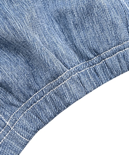 NEW BALANCE(ニューバランス)の「デニムライクスウィングトップジャケット(デニムジャケット・メンズ・ライトブルー・X-SMALL/SMALL/MEDIUM/LARGE/X-LARGE/XX-LARGE)」の10枚目の写真