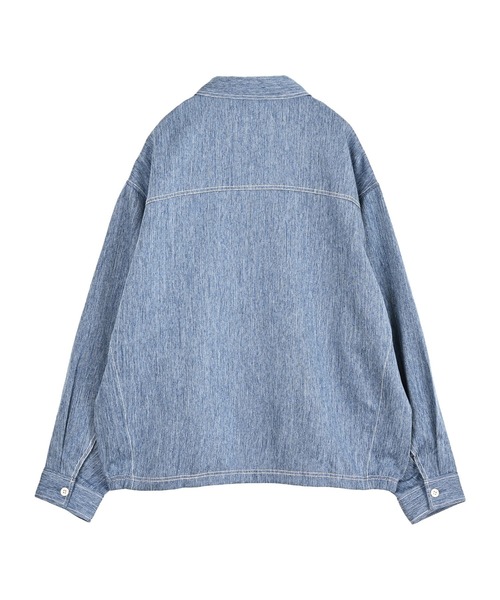 NEW BALANCE(ニューバランス)の「デニムライクスウィングトップジャケット(デニムジャケット・メンズ・ライトブルー・X-SMALL/SMALL/MEDIUM/LARGE/X-LARGE/XX-LARGE)」の5枚目の写真