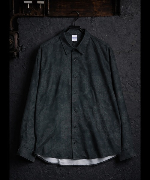 CALIFORNIA OUTFITTERS(カリフォルニア アウトフィッターズ)の「2D56 アート 長袖シャツ(シャツ/ブラウス・メンズ・ブラウン系3/ベージュ系/ブラック系3/ブラック系1/グレー系/ブラック系4/ブラック系2/ブラウン系2/ブラウン系1/ホワイト系・L/M)」の4枚目の写真