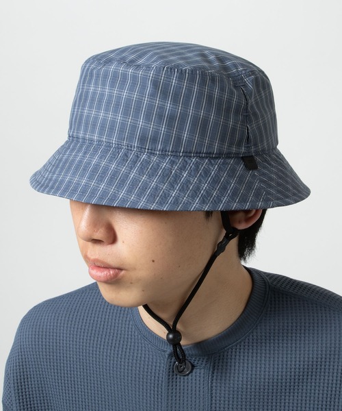 DAIWA PIER39（ダイワピア39）の「TECH VENTILATION HAT SUMMER PLAID（ハット・メンズ・ライトグレー/ブルー/グレー・FREE）」の3枚目の写真