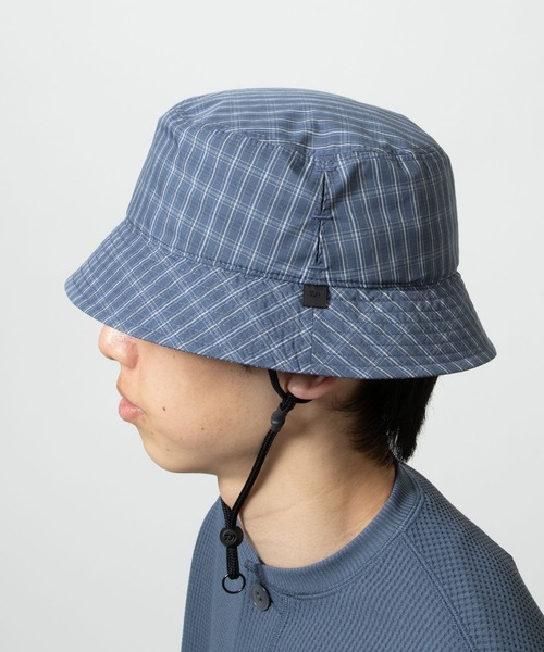 DAIWA PIER39（ダイワピア39）の「TECH VENTILATION HAT SUMMER PLAID（ハット・メンズ・ライトグレー/ブルー/グレー・FREE）」の4枚目の写真