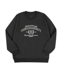 BEMIGHTY（ビーマイティー）の「カレッジチームオーバーサイズ特裏毛スウェットシャツ[ダークグレー]（スウェット）」