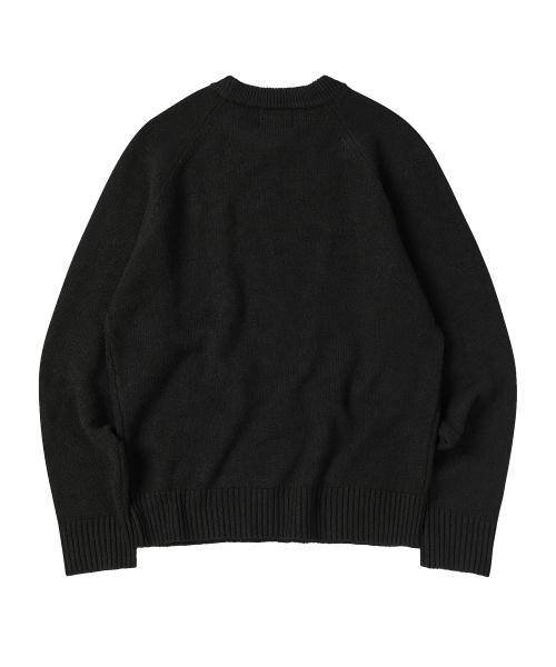 COMONINOZ（コモニノズ）の「MULTI TONE PULLOVER [BLACK]（ニット/セーター・メンズ・ブラック・L/S/M）」の2枚目の写真