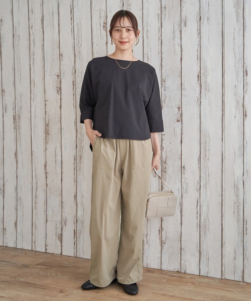 ikka（イッカ）の「【接触冷感／速乾】ドライテックチノベイカーパンツ（カーゴパンツ・レディース・オリーブ/ベージュ/ネイビー・S/L/M）」の11枚目の写真