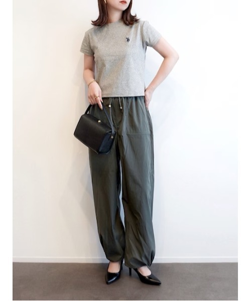 ikka(イッカ)の「【雑誌InRed5月号掲載】ドライテックチノベイカーパンツ【接触冷感/速乾】(カーゴパンツ・レディース・オリーブ/ベージュ/ネイビー・S/L/M)」の16枚目の写真