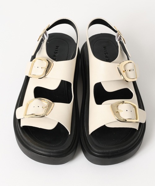 LEPSIM(レプシィム)の「ベルトバックルクッションサンダル 638815(サンダル・レディース・ベージュ/アイボリー/ブラック・LARGE/MEDIUM)」の4枚目の写真