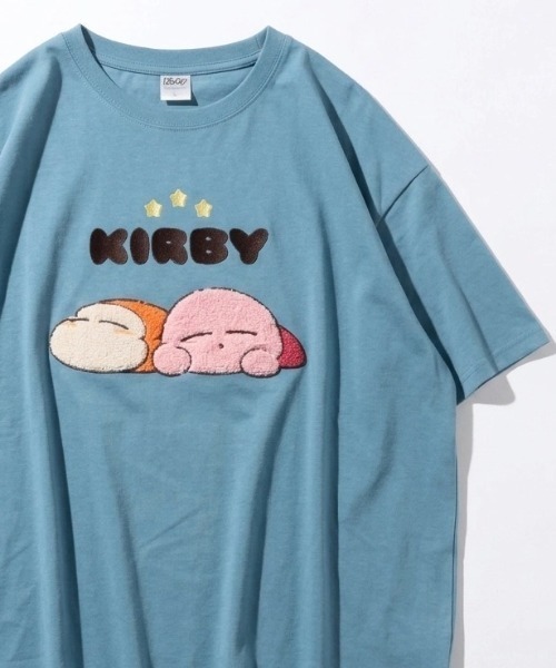 MARUKAWA（マルカワ）の「2026SS Kirby’s Dream Land/星のカービィ オーバーサイズ キャラクター サガラ刺繍 半袖Tシャツ（Tシャツ/カットソー・レディース・ブルー/ブラック/イエロー/ホワイト・M/L）」の3枚目の写真