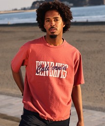 DAMAGE MID CREW/微起毛 スウェットTシャツ ダメージ加工 古着ライク 半袖スウェット ユニセックス
