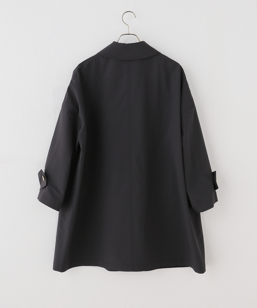 IENA（イエナ）の「MACKINTOSH/マッキントッシュ HUMBIE MB コート L261HI1158ALKL（ステンカラーコート・レディース・ホワイト/ブラック・38/36）」の3枚目の写真