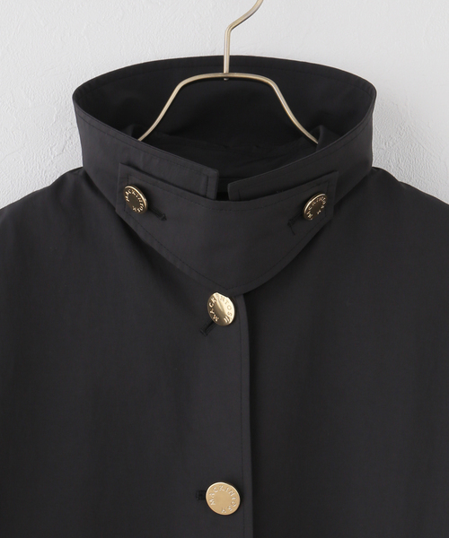 IENA（イエナ）の「MACKINTOSH/マッキントッシュ HUMBIE MB コート L261HI1158ALKL（ステンカラーコート・レディース・ホワイト/ブラック・38/36）」の4枚目の写真