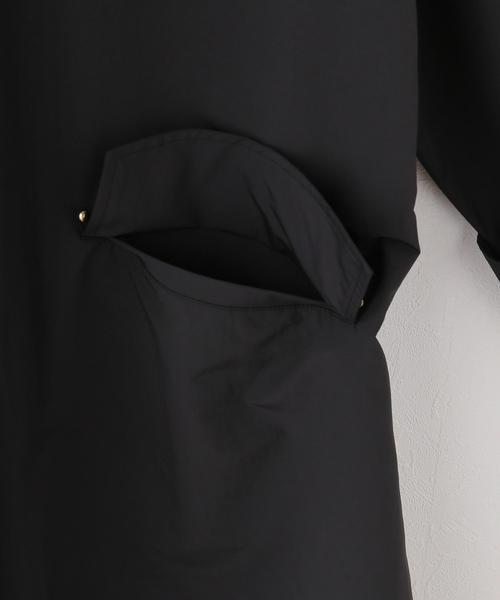 IENA（イエナ）の「MACKINTOSH/マッキントッシュ HUMBIE MB コート L261HI1158ALKL（ステンカラーコート・レディース・ホワイト/ブラック・38/36）」の6枚目の写真