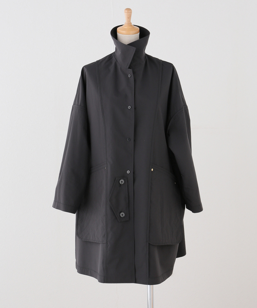 IENA（イエナ）の「MACKINTOSH/マッキントッシュ HUMBIE MB コート L261HI1158ALKL（ステンカラーコート・レディース・ホワイト/ブラック・38/36）」の9枚目の写真