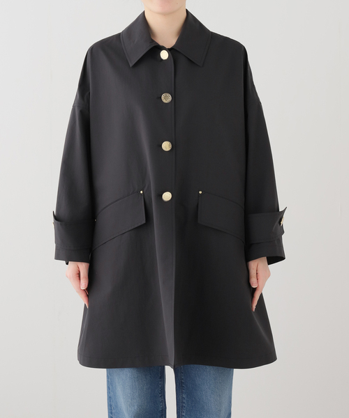 IENA（イエナ）の「MACKINTOSH/マッキントッシュ HUMBIE MB コート L261HI1158ALKL（ステンカラーコート・レディース・ホワイト/ブラック・38/36）」の15枚目の写真