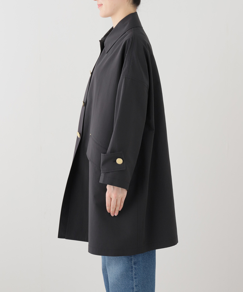 IENA（イエナ）の「MACKINTOSH/マッキントッシュ HUMBIE MB コート L261HI1158ALKL（ステンカラーコート・レディース・ホワイト/ブラック・38/36）」の16枚目の写真