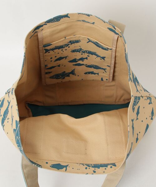 PENDLETON(ペンドルトン)の「【PE3】【PENDLETON/ペンドルトン】Salmon Pattern CANVAS LARGE TOTE PDT-000-261016(トートバッグ・メンズ・ブルー/ブラック・FREE)」の5枚目の写真