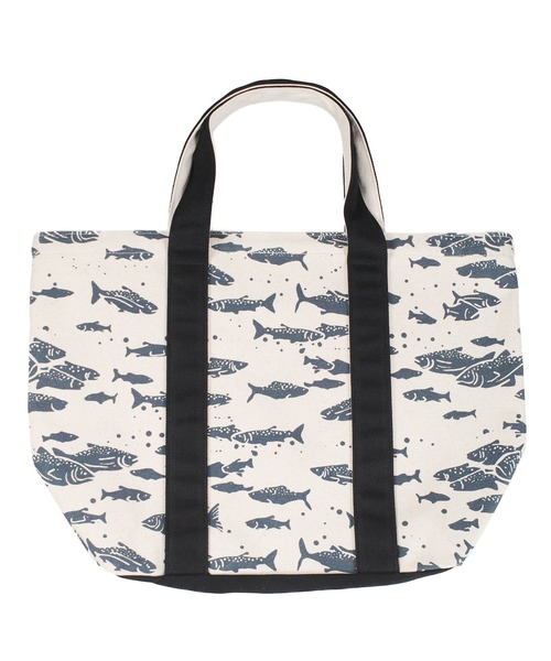 PENDLETON(ペンドルトン)の「【PE3】【PENDLETON/ペンドルトン】Salmon Pattern CANVAS LARGE TOTE PDT-000-261016(トートバッグ・メンズ・ブルー/ブラック・FREE)」の8枚目の写真