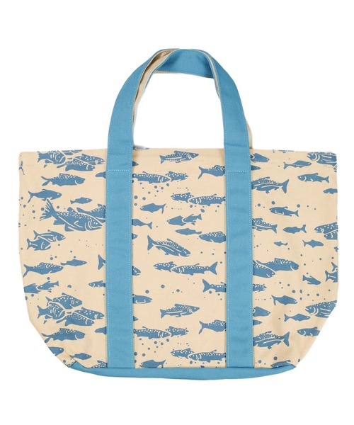 PENDLETON(ペンドルトン)の「【PE3】【PENDLETON/ペンドルトン】Salmon Pattern CANVAS LARGE TOTE PDT-000-261016(トートバッグ・メンズ・ブルー/ブラック・FREE)」の10枚目の写真
