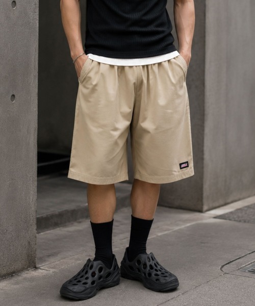 Dickies（ディッキーズ）の「【GENUINE Dickies/ジェニュインディッキーズ】すっきりシルエット TC素材 ワークハーフパンツ/リラックスショーツ ショートパンツ（その他パンツ・メンズ・ブラウン系カモフラージュ/ベージュ/ブラック/チャコールグレー/オレンジ/ブルーグリーン・M/XL/L）」の3枚目の写真