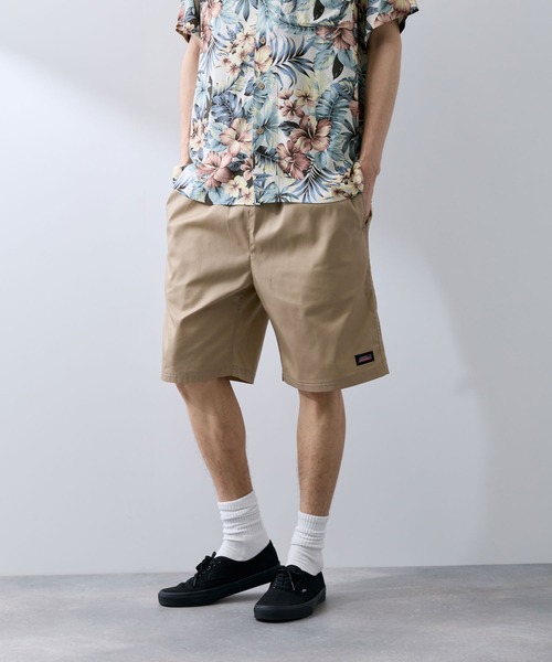 Dickies（ディッキーズ）の「【GENUINE Dickies/ジェニュインディッキーズ】すっきりシルエット TC素材 ワークハーフパンツ/リラックスショーツ ショートパンツ（その他パンツ・メンズ・ブラウン系カモフラージュ/ベージュ/ブラック/チャコールグレー/オレンジ/ブルーグリーン・M/XL/L）」の22枚目の写真