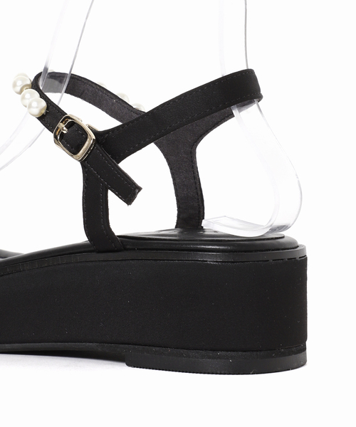 LE TALON(ルタロン)の「《追加》4cmパールプラットサンダル(サンダル・レディース・ブラック×ブラック/アイボリー・X-SMALL/SMALL/MEDIUM/LARGE/X-LARGE)」の20枚目の写真