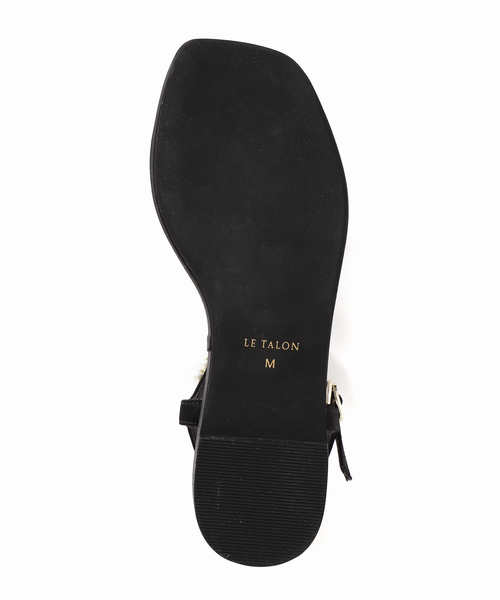 LE TALON(ルタロン)の「《追加》4cmパールプラットサンダル(サンダル・レディース・ブラック×ブラック/アイボリー・X-SMALL/SMALL/MEDIUM/LARGE/X-LARGE)」の22枚目の写真