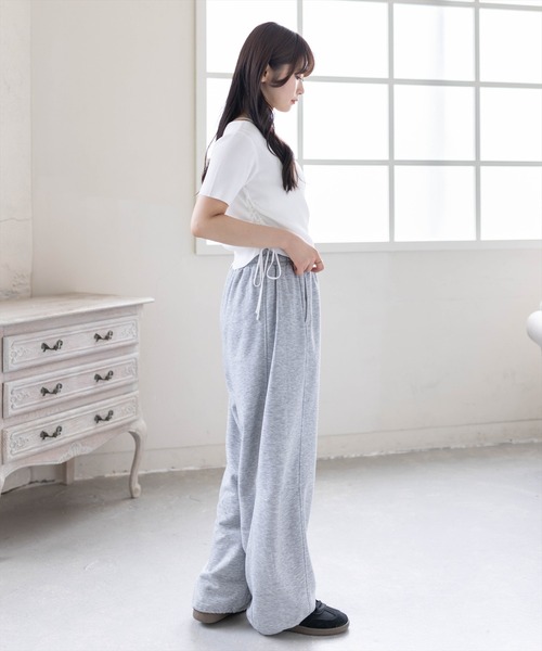 clear（クリア）の「ワンポイントラインストーンドロストワンショルニットトップス［骨格ウェーブ/Y2K］（ニット/セーター・レディース・オフホワイト/ブラック/イエロー/杢グレー・F）」の21枚目の写真