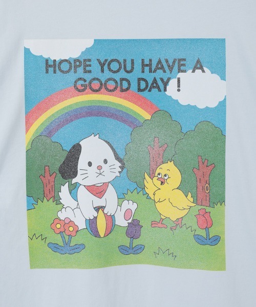 Candy Stripper(キャンディストリッパー)の「GOOD DAY BIG BIG Tシャツ(Tシャツ/カットソー・レディース・ライトブルー/ブラック/オフホワイト・FREE)」の8枚目の写真