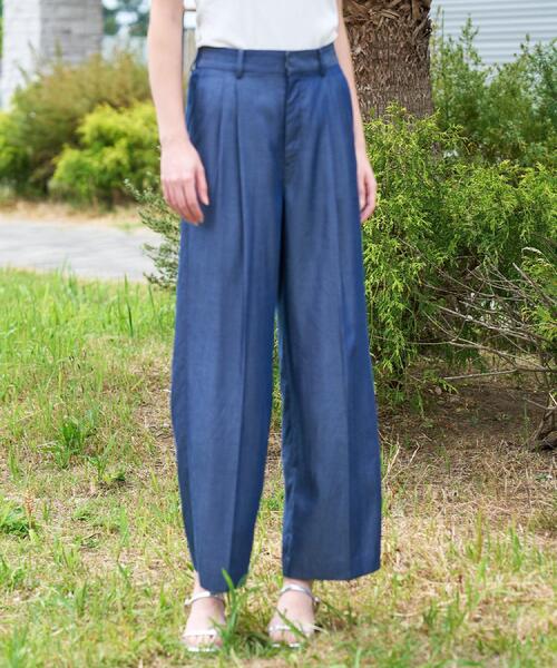 DRESSTERIOR(ドレステリア)の「【otonaMUSE5月号掲載/セットアップ可】テンセルデニムワイドパンツ(その他パンツ・レディース・ブルー系その他・40/38/36/34)」の4枚目の写真