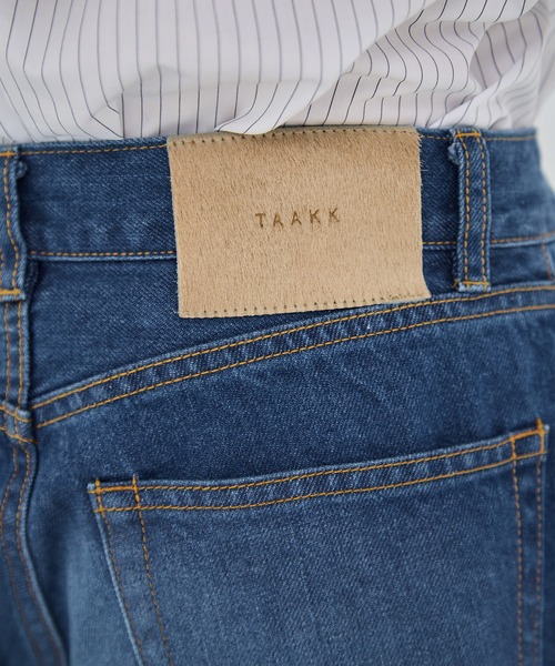 TAAKK(ターク)の「【TAAKK/ターク】Denim Pants(刺繍)/デニムワイドパンツ(デニムパンツ・レディース・インディゴブルー/マルチ・1/2)」の19枚目の写真