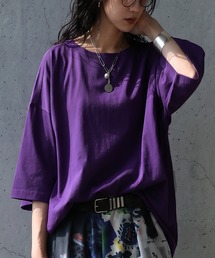 antiqua（アンティカ）の「綿100 五分袖 汗染み Tシャツ（Tシャツ/カットソー）」